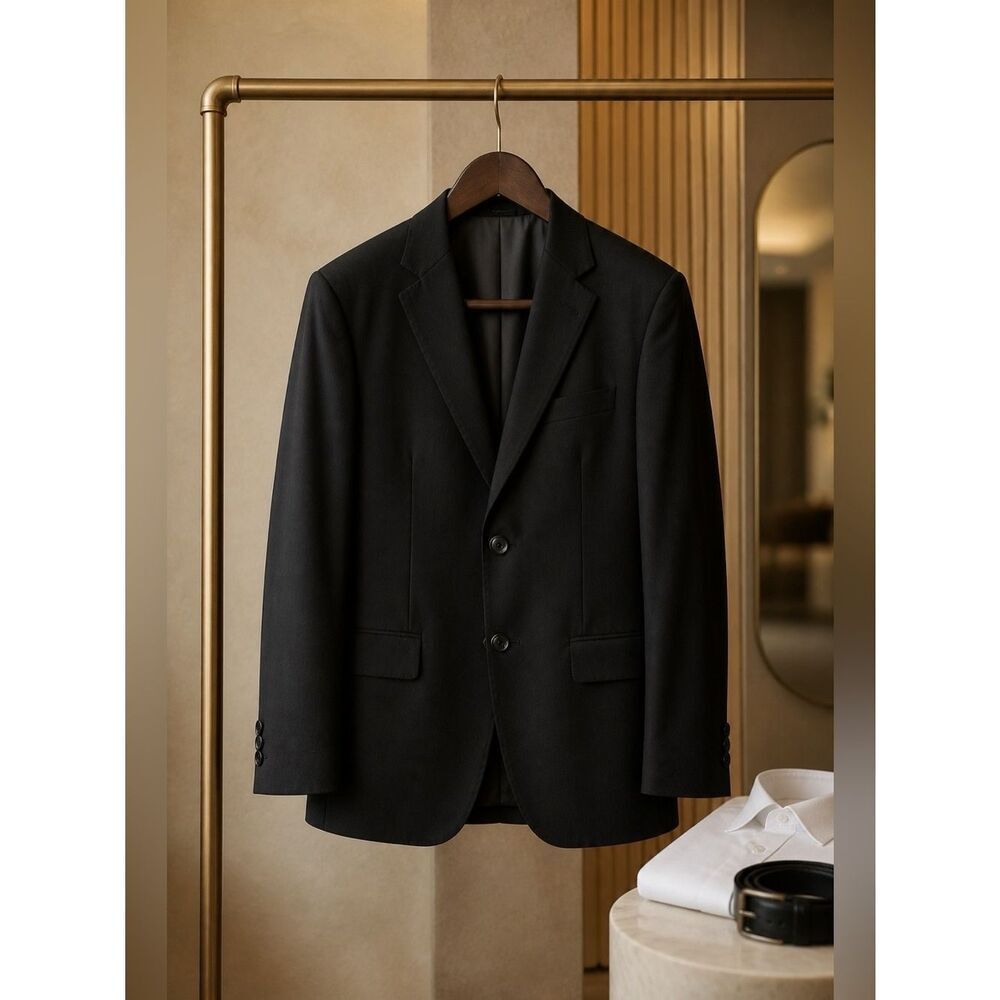 GRAY 2 BUTTON BLAZER BY BARRINGTON SIZE 46R EUC